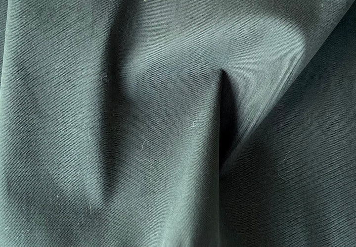 Bottle Green Sueded Stretch Cotton (Made in Italy)
