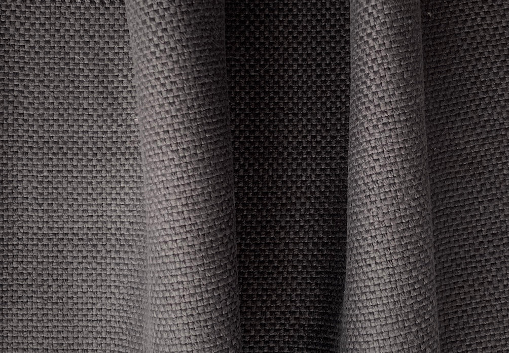 Heavier Charcoal Grey Basket-Weave Linen (Made in Belgium)