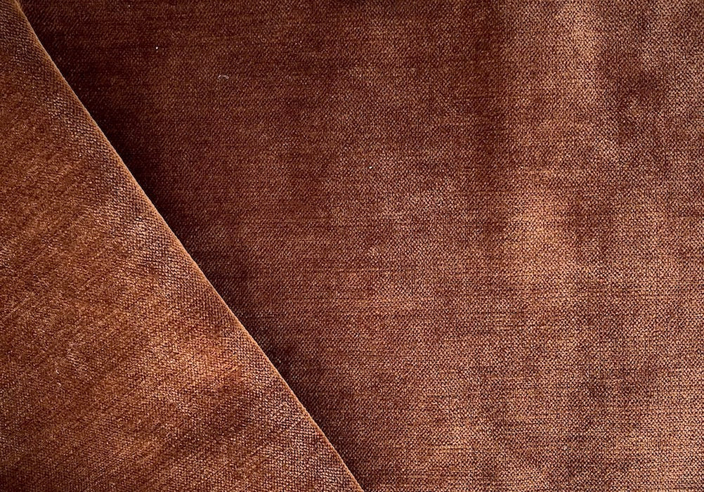Copper Upholstery Chenille Velvet (Exclusively Made for Britex in Turkey)