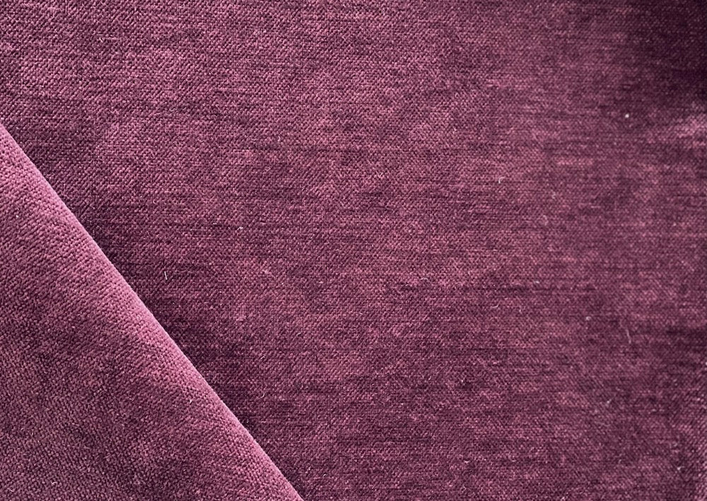 Pinot Wine Upholstery Chenille Velvet (Exclusively Made for Britex in Turkey)