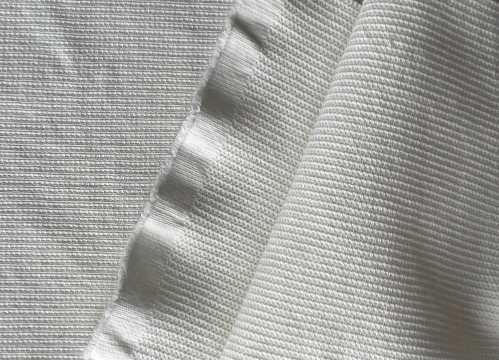 Mid-Weight Natural Washed & Bleached Waffle-Weave Cotton