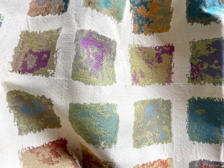 Mottled & Marbled Blocks Cotton Blend (Made in Turkey)
