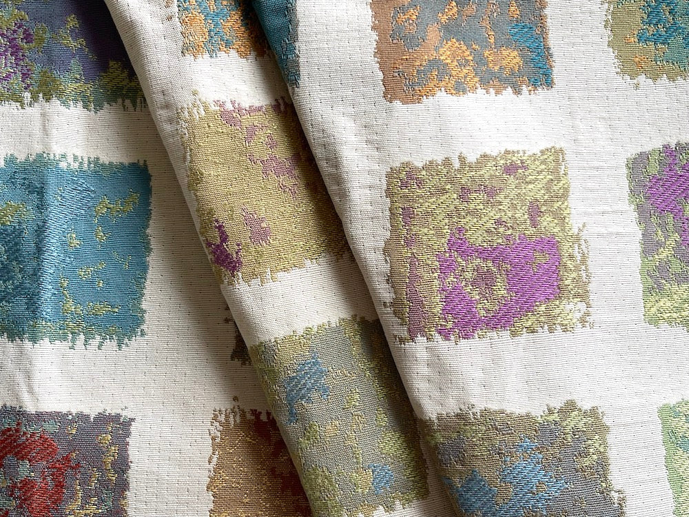 Mottled & Marbled Blocks Cotton Blend (Made in Turkey)
