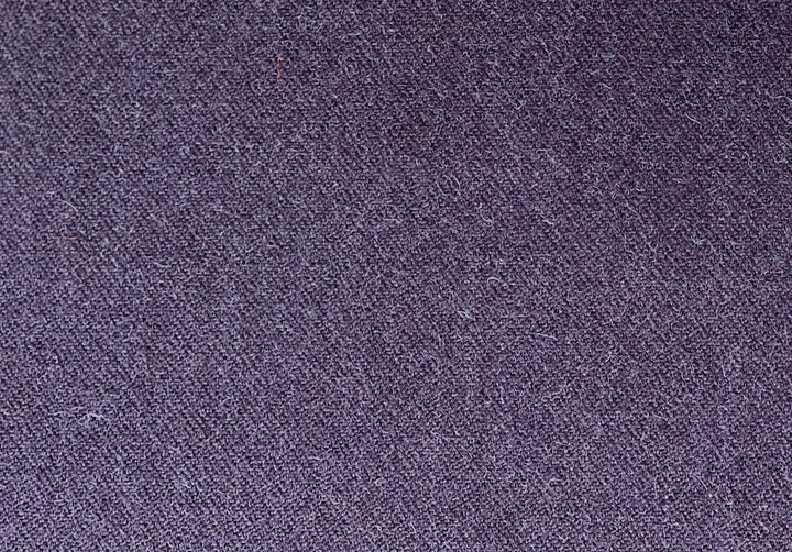 High-End Moderne Heathered Deep Eggplant Wool Blend (Made in Italy)