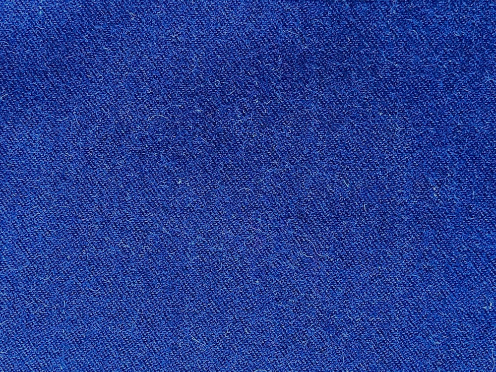 High-End Moderne Heathered Marine Blue Wool Blend (Made in Italy)