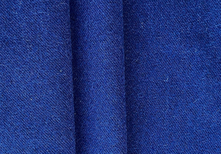 High-End Moderne Heathered Marine Blue Wool Blend (Made in Italy)