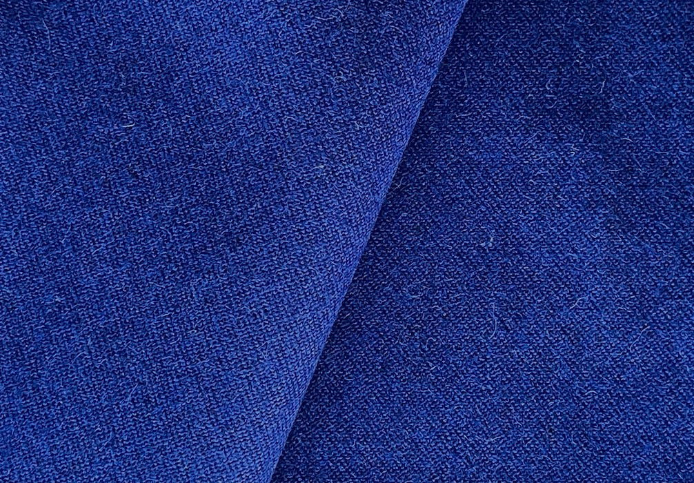 High-End Moderne Heathered Marine Blue Wool Blend (Made in Italy)