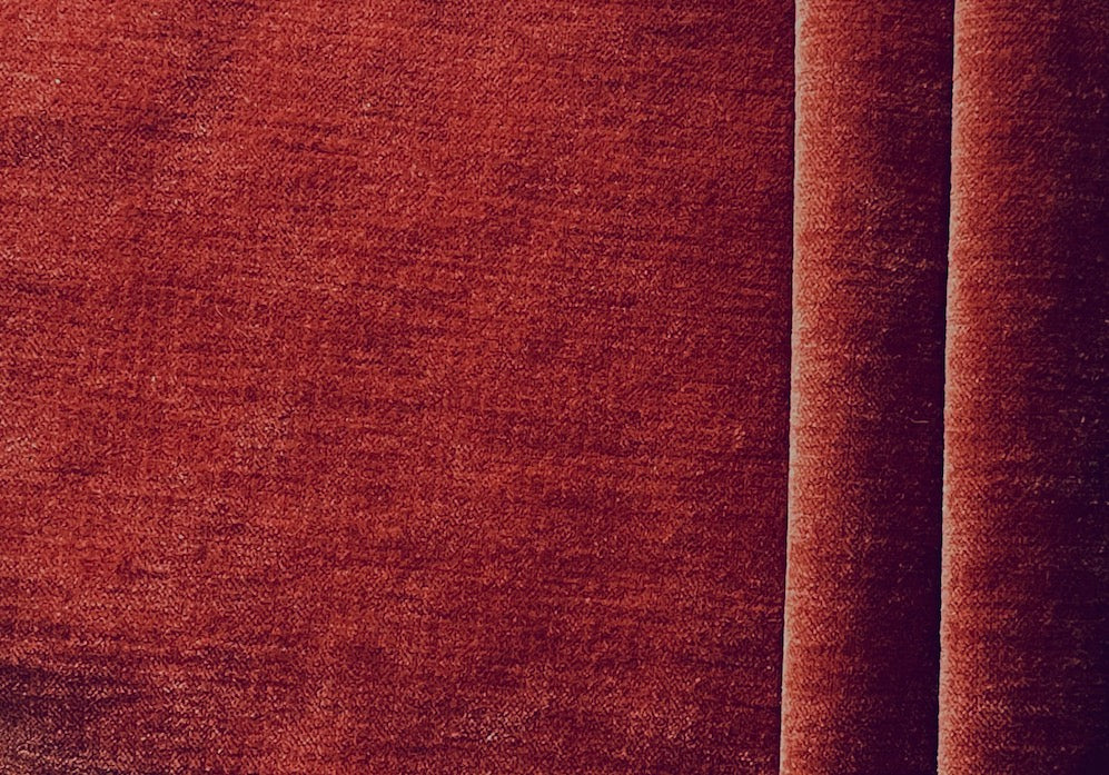 Spiced Rust Upholstery Chenille Velvet (Exclusively Made for Britex in Turkey)