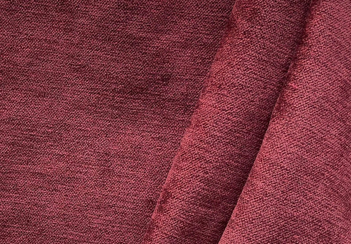 Burnt Merlot Upholstery Chenille Velvet (Exclusively Made for Britex in Turkey)