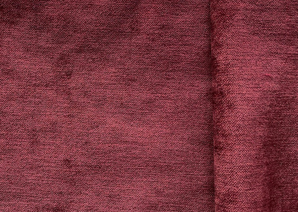 Burnt Merlot Upholstery Chenille Velvet (Exclusively Made for Britex in Turkey)