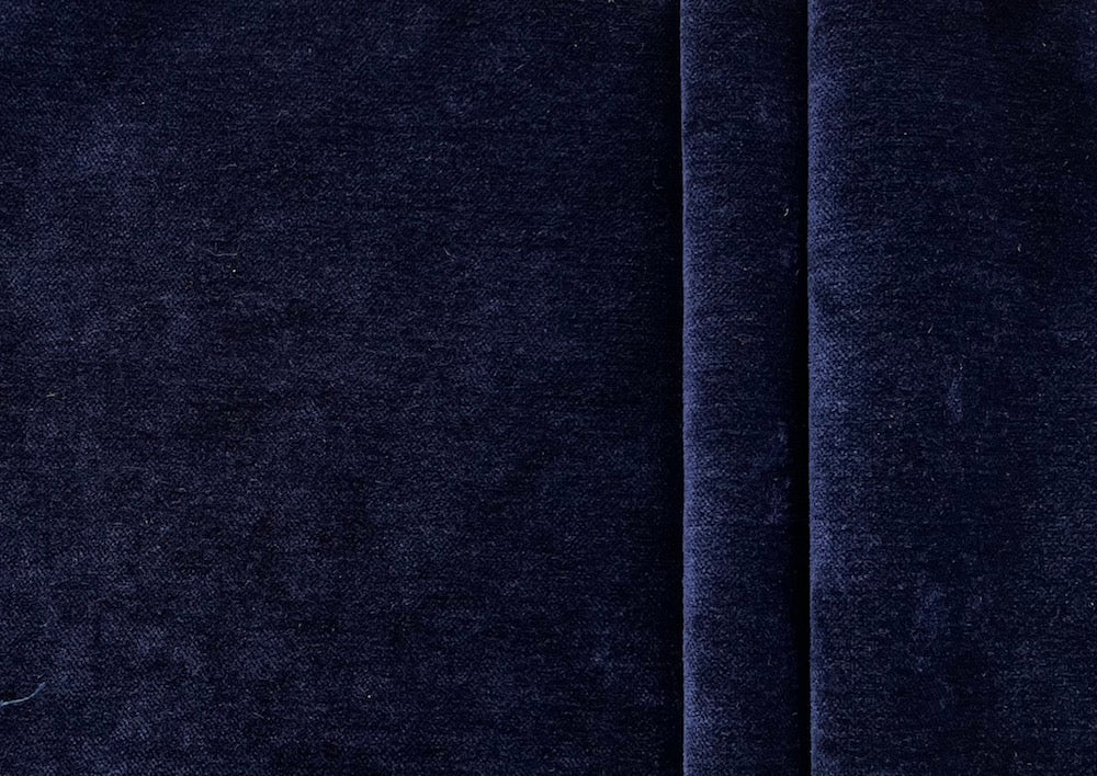 Midnight Ink Upholstery Chenille Velvet (Exclusively Made for Britex in Turkey)