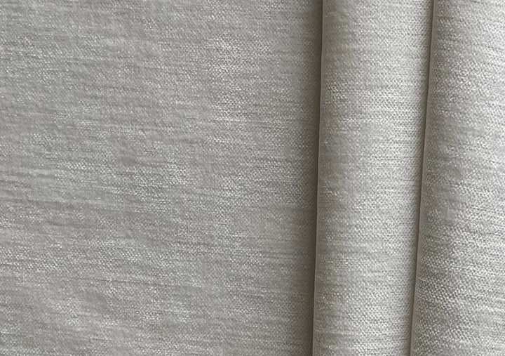 Chalk White Upholstery Chenille Velvet (Exclusively Made for Britex in Turkey)
