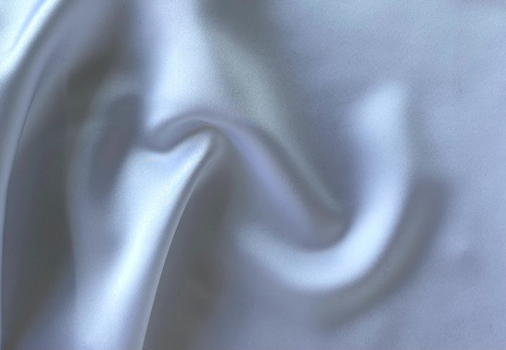 Gleaming Powder White Polyester Duchess Satin