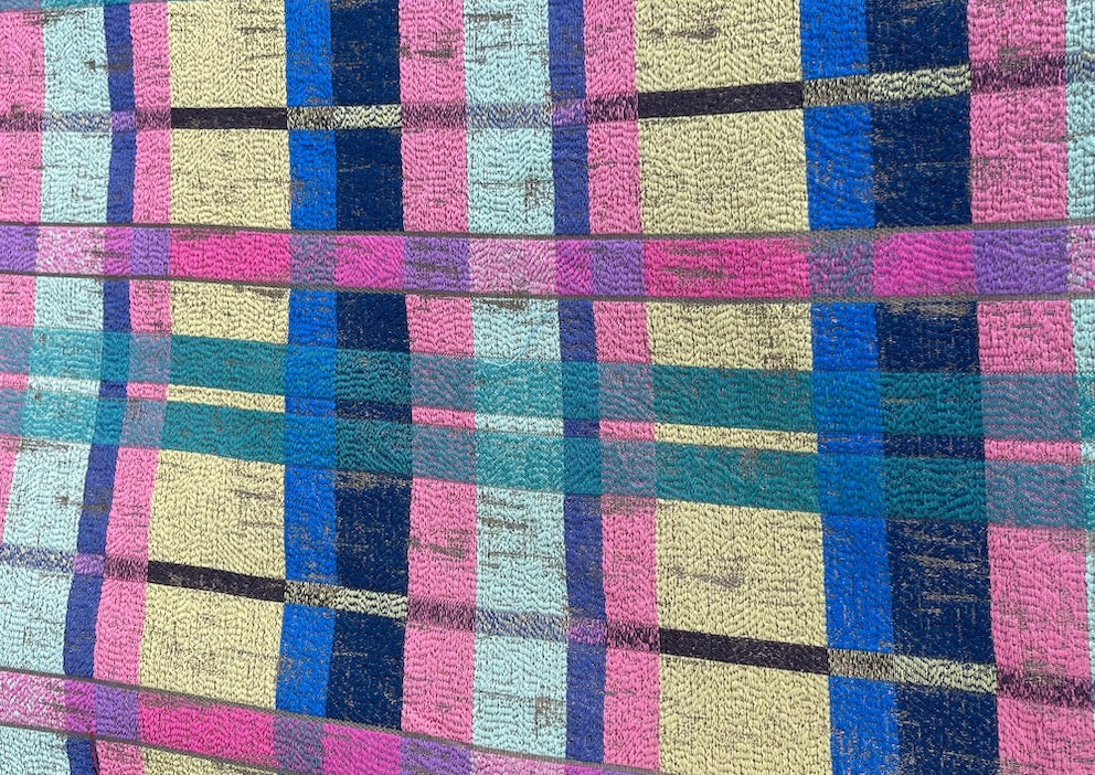 Sublime San Francisco Boogie Woogie Plaid Viscose Blend Tapestry (Made in Turkey)