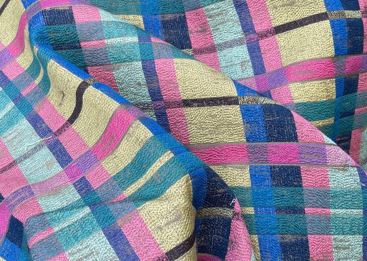 Sublime San Francisco Boogie Woogie Plaid Viscose Blend Tapestry (Made in Turkey)