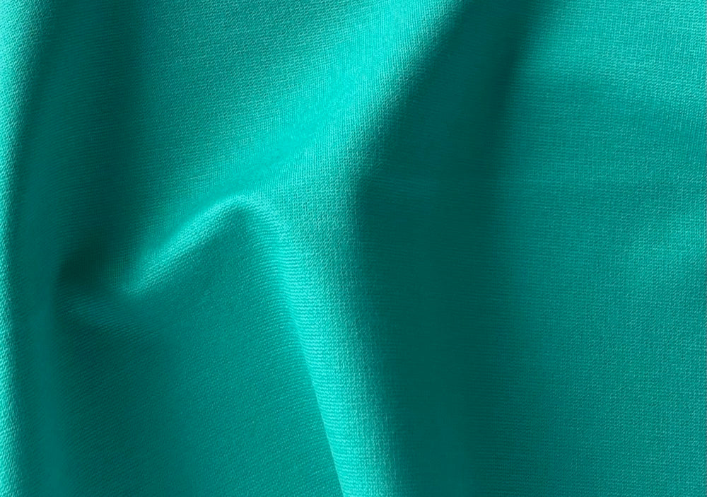 Minty Egyptian Turquoise Viscose Blend Ponte Double-Knit 