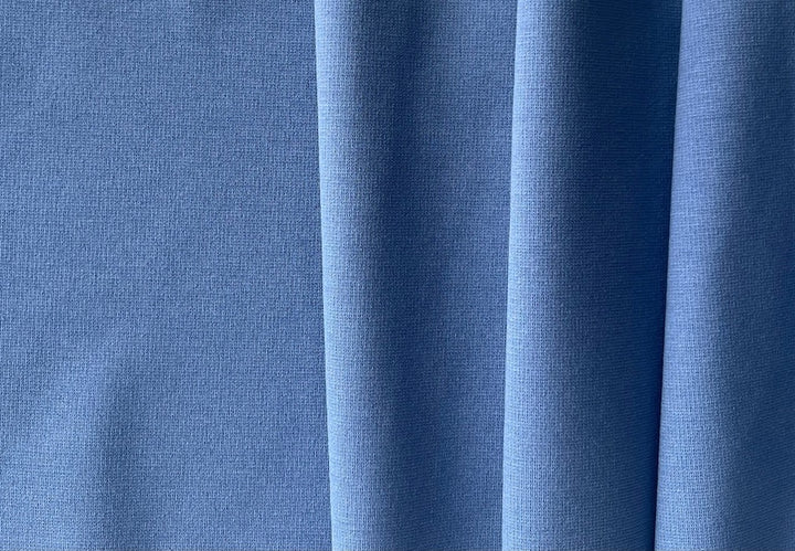 Wedgwood Blue Viscose Blend Ponte Double-Knit 