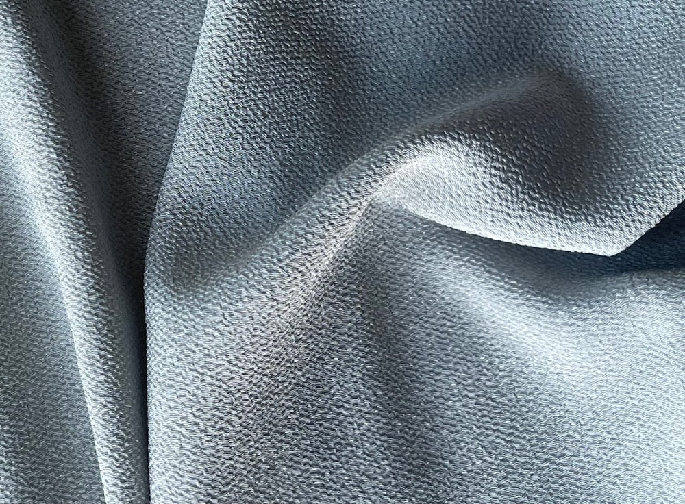 Silvered Pearl Polyester Chirimen (Made in Japan)
