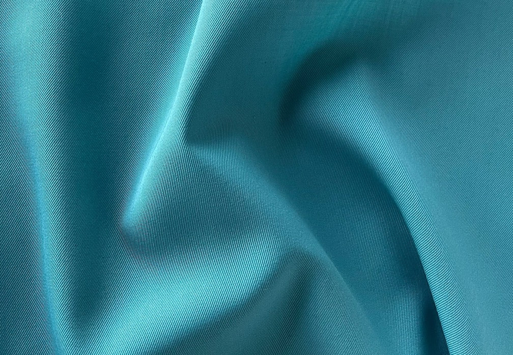 Classic Tiffany Blue Wool & Polyester Blend Gabardine