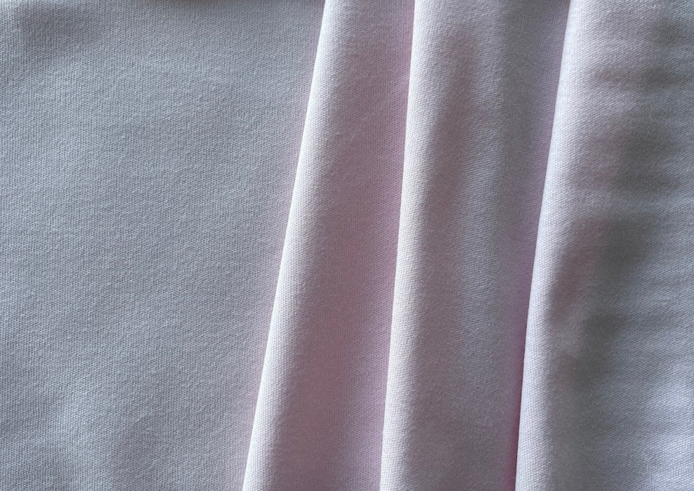 Knit Fabric, Delicate Baby Pink Cotton Knit (Made in Italy