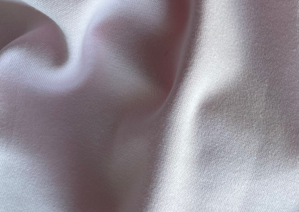 Knit Fabric, Delicate Baby Pink Cotton Knit (Made in Italy