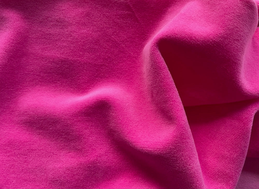 Luscious 'N Playful Barbie Pink Cotton Velour Knit