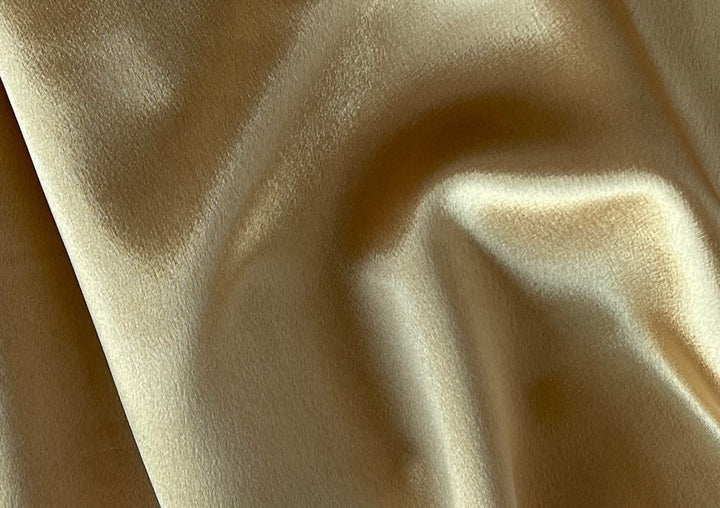 Midas Touch Gold Polyester Crepe Back Satin