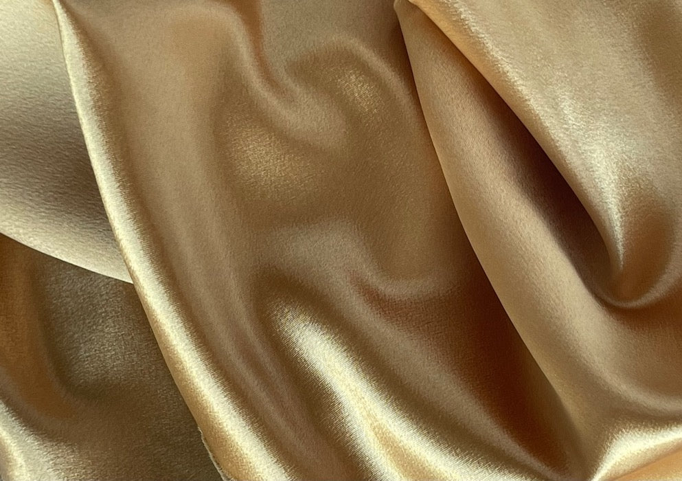 Midas Touch Gold Polyester Crepe Back Satin