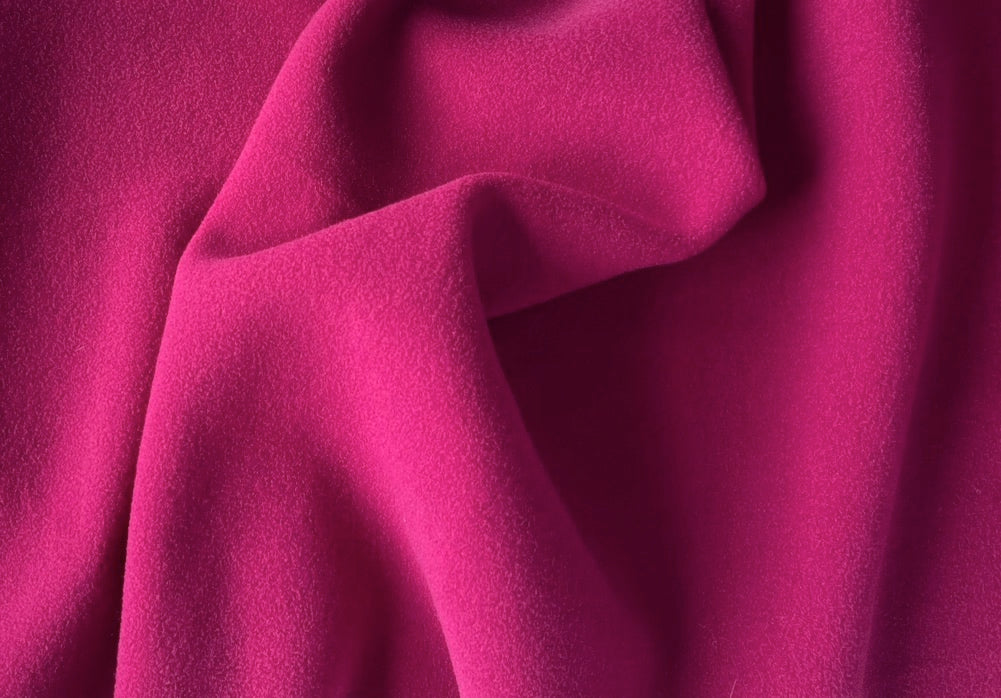Plush French Pink Polyester Micro-Fleece (Made in Italy)
