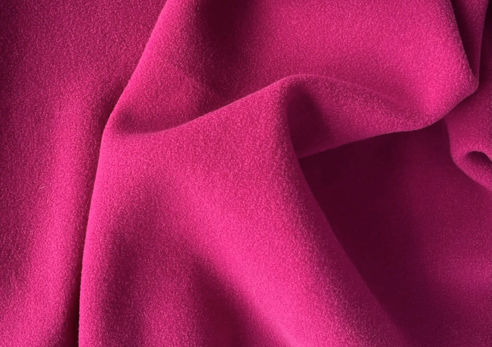 Plush French Pink Polyester Micro-Fleece (Made in Italy)