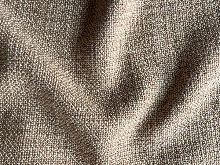 Chamois Sand Mock Raw Silk Polyester Blend