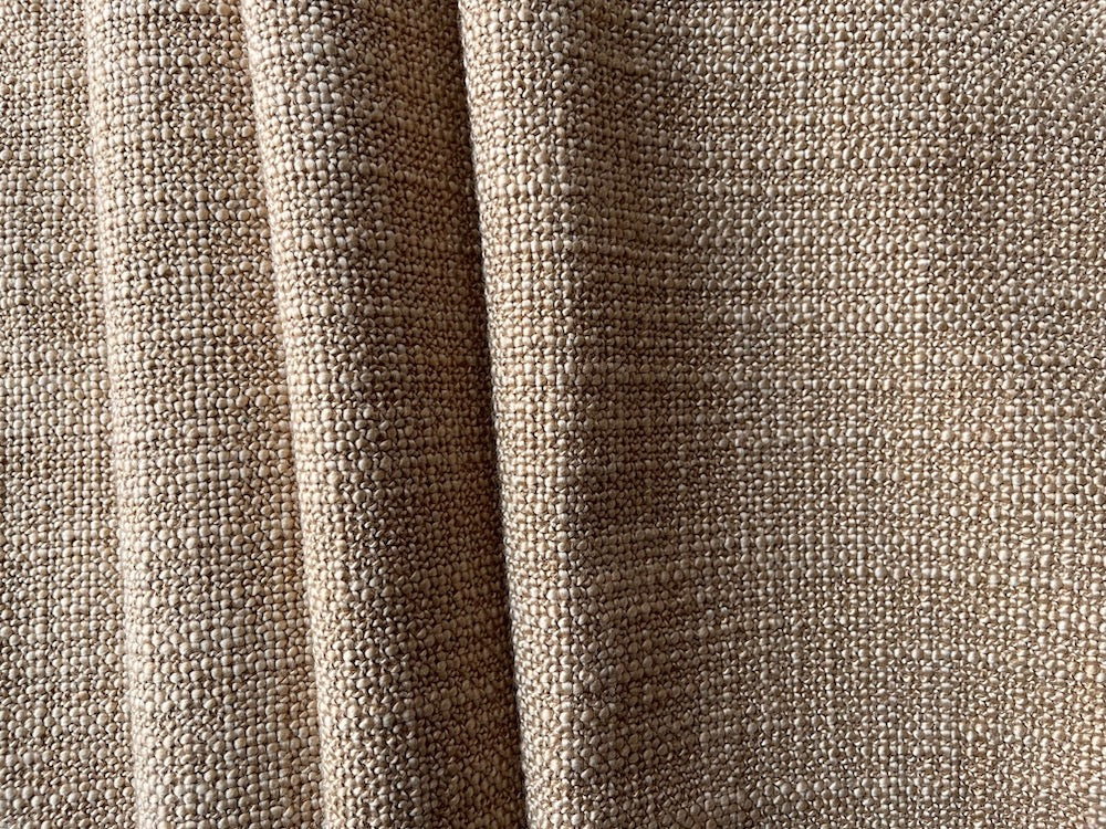 Chamois Sand Mock Raw Silk Polyester Blend