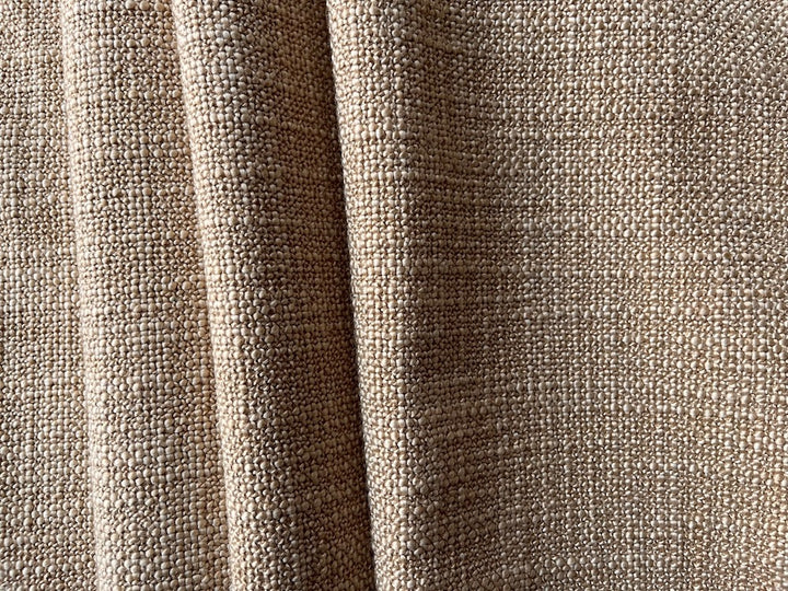 Chamois Sand Mock Raw Silk Polyester Blend
