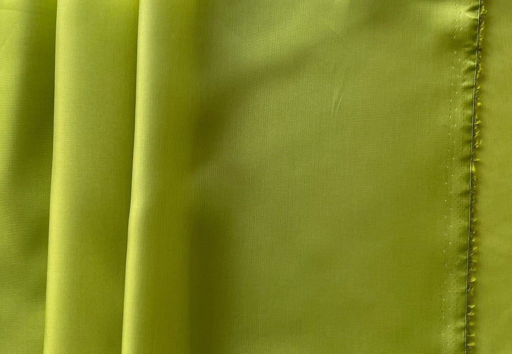 Lighter-Weight Lime Green Rayon Bemberg Lining (Made in Italy)
