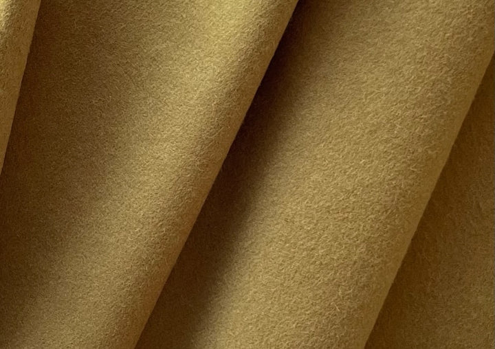 High-End Lighter-Weight Bronzed Dijon Virgin Wool Melton Coating (Made in Italy)