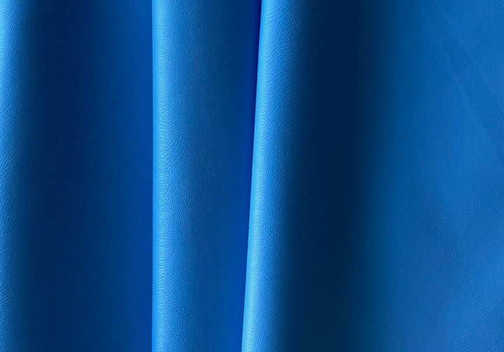 Higher End Electric Blue Polyester & Rayon Leatherette (Made in Italy)