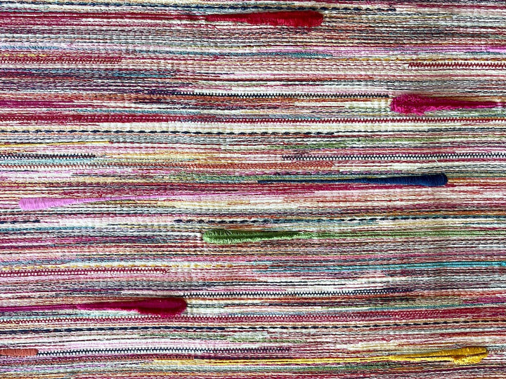 Candy Dandy Fiesta Three-Dimensional Stripes Cotton Blend Fabric