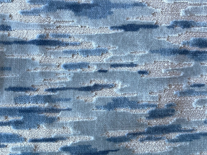 High-End Velvety Stratified Stormy Horizon Rayon Blend