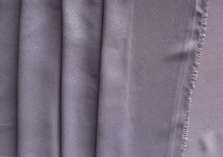 Semi-Sheer Metallic Frosted Heather Polyester Chiffon