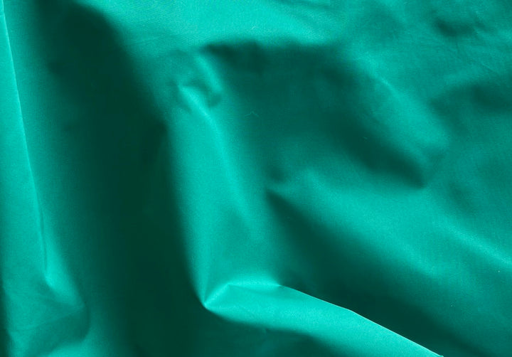 Mid-weight Persian Green Memory-Smart Polyester Taffeta (Made in Japan)