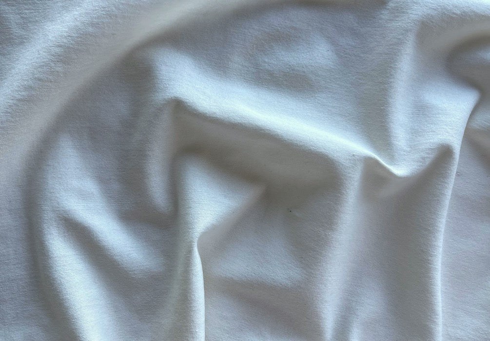Pale Ivory Creme Soft Cotton Knit