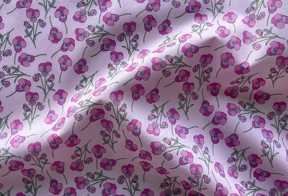 Chemo turban - 100% Silk or Cotton lined high quality - rose wool / cotton blend Liberty of London fabric