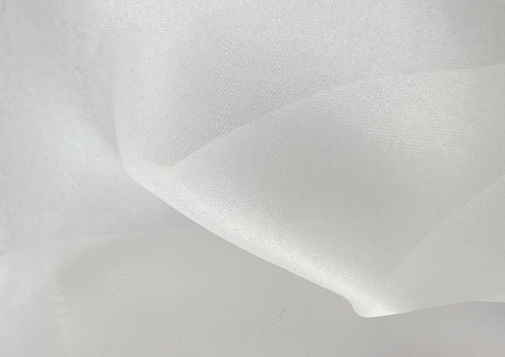 Sheer Subtle Off-White Crisp Polyester Organza