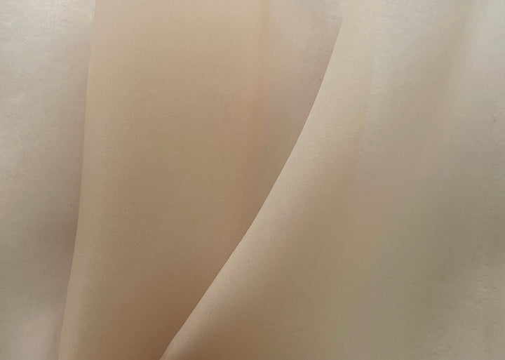 Sheer Blanched Almond Crisp Polyester Organza