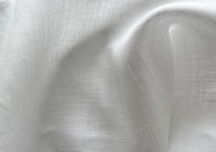 Light-weight Airy Dyed White Handkerchief Linen (Made in Poland)