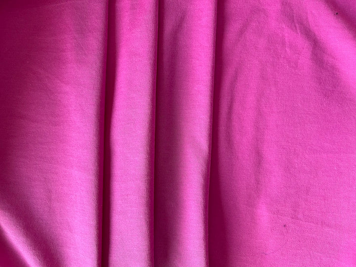 Fiery Fuchsia Cotton Knit (Made in Italy)