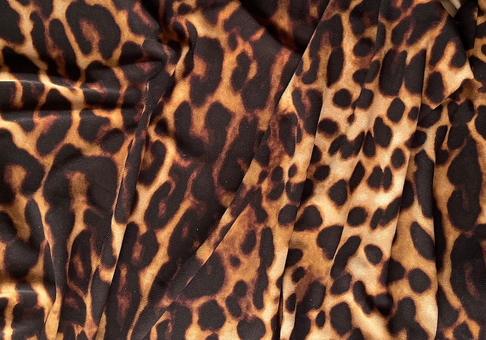 Soft & Growly Leopard Polyester Knit