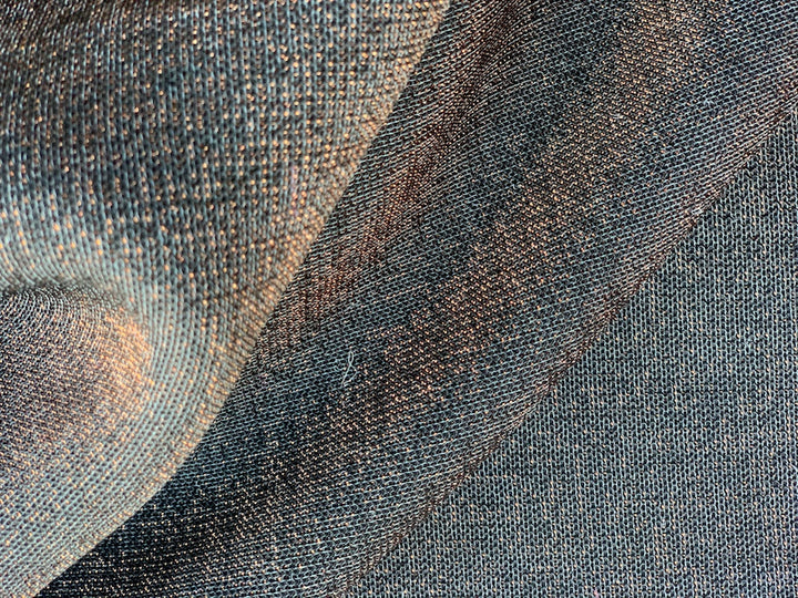 Marc Jacobs Metallic Copper Rayon Blend Scuba Knit