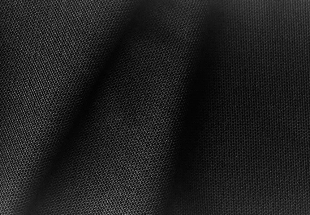 Jet Black Polyester Blend Scuba Mesh Pique Knit