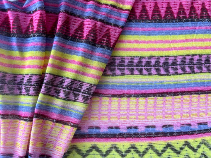 Milly Ocean Vacation Striped Viscose Knit (Made in Italy)
